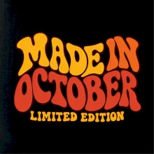 Made in october limited edition retro vlnité písmo