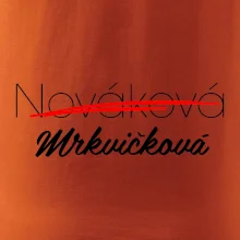 Svatební triko - změna příjmení