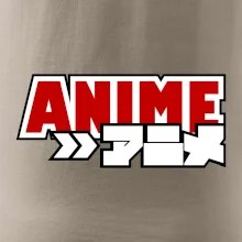 Anime nápis červený
