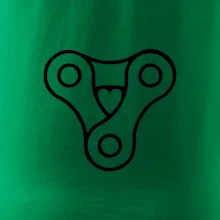 Cyklo srdce řetěz trojúhelník