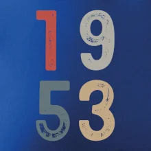 Vintage číslice 1953