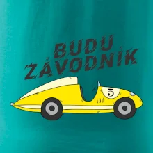 Budu závodník žluté  auto