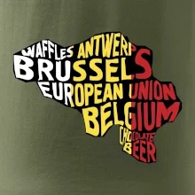 Mapy - názvy měst - Belgie