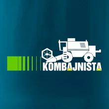 Kombajnista zelená a žlutá