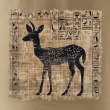 Egyptské hieroglyfy srnka