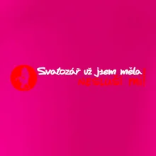 Svatozář už jsem měla, nesluší mi!