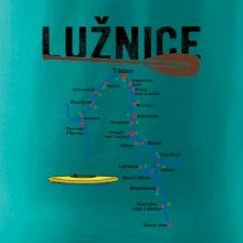 Mapa řeky Lužnice