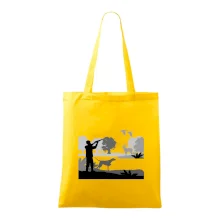 Lovec a ohař v lese