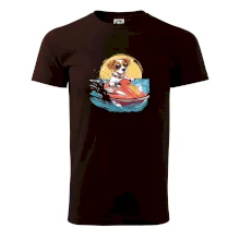 Jack russell teriér na vodním skútru