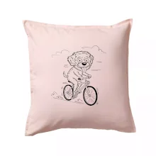 Lagotto romagnolo karikatura na kole černá