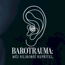 Barotrauma můj nejhorší nepřítel ucho s uzlem v lince