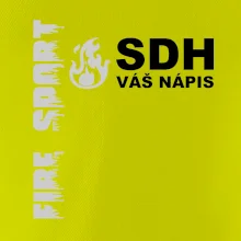 SDH REFLEXNÍ nápis (oheň, firesport, název sboru - vlastní nápis)