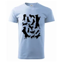 Border kolie siluety