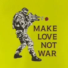 Růže ve zbrani, make love not war