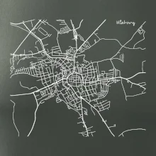 Mapy měst černobílé Klatovy