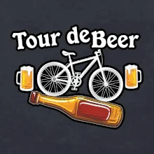 Tour de beer - kolo - pivo a nápis na zádech