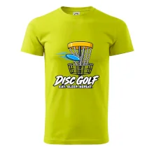 Discgolfový koš s letícím diskem eat sleep repeat