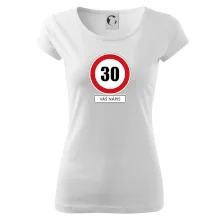 Dopravní značka - rychlost 30 - váš nápis
