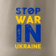 Barevný nápis Stop war in ukraine Barevný nápis Stop war in ukraine