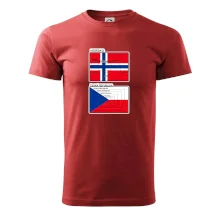 Norská a česká vlajka