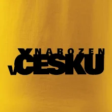 Nápis - Narozen v Česku