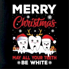 Merry Christmas teeth be white