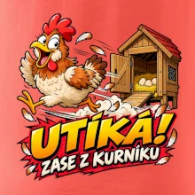 Útěk slepice z kurníku