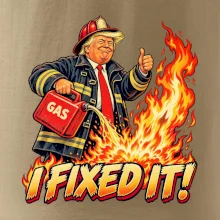 Donald Trump jako hasič I fixed it
