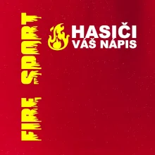 Hasiči (oheň,  Firesport, název sboru - vlastní nápis)