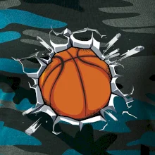 Basketbal míč v triku