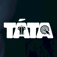 Táta nápis - cyklista