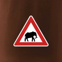 Dopravní značka - Pozor slon