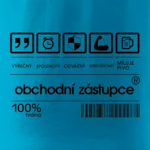 Čárový kód obchodní zástupce