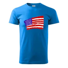 Americká vlajka ohnutá