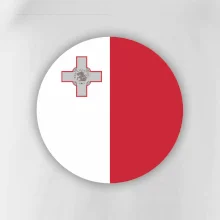 Vlajka Malta kulatá na prso