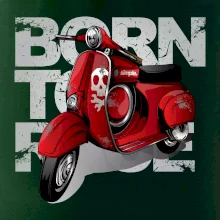 Scooter born to ride red