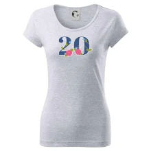 Květinové číslo kreslené - 20