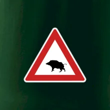 Dopravní značka - Pozor divočák Dopravní značka - Pozor divočák