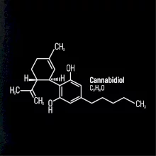Molekulární struktura CBD (Canabidiol)