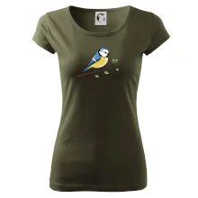 Sýkorka modřinka na větvi