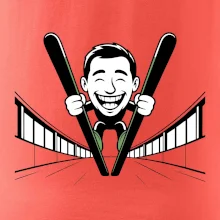 Vysmátý kreslený skokan