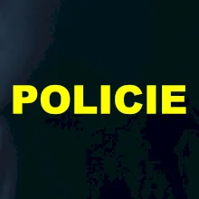 Policie Nápis žlutý