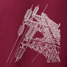 Nákres stožáru vysokého napětí