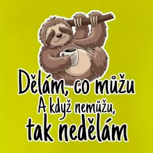 Dělám, co můžu. A když nemůžu, tak nedělám.