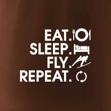 Eat sleep fly repeat - skoky na lyžích