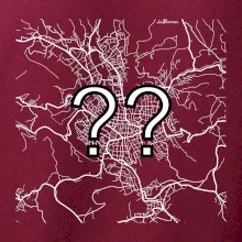 Mapy měst černobílé - Vaše město