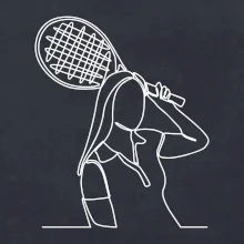 Tenistka  jednim tahem