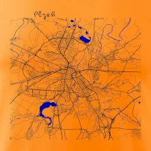Plzeň mapa s vodními toky