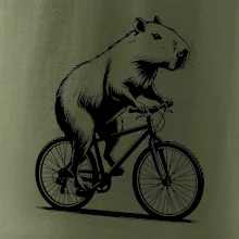 Kapybara na kole černá