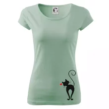 Zamilovaná kočka zezadu